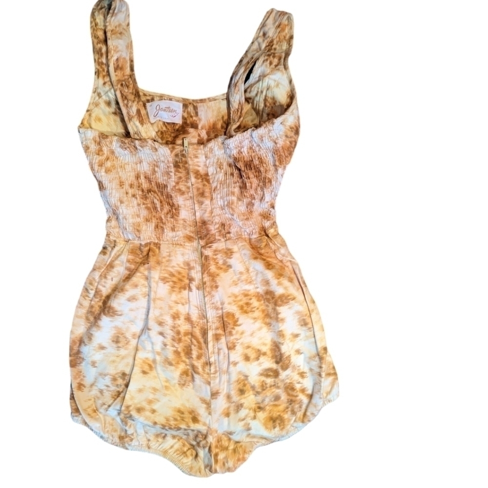 Vtg Pinup 50s Jantzen One Piece Butter Yellow bubble Playsuit Swimsuit sz 4 - Picture 10 of 12